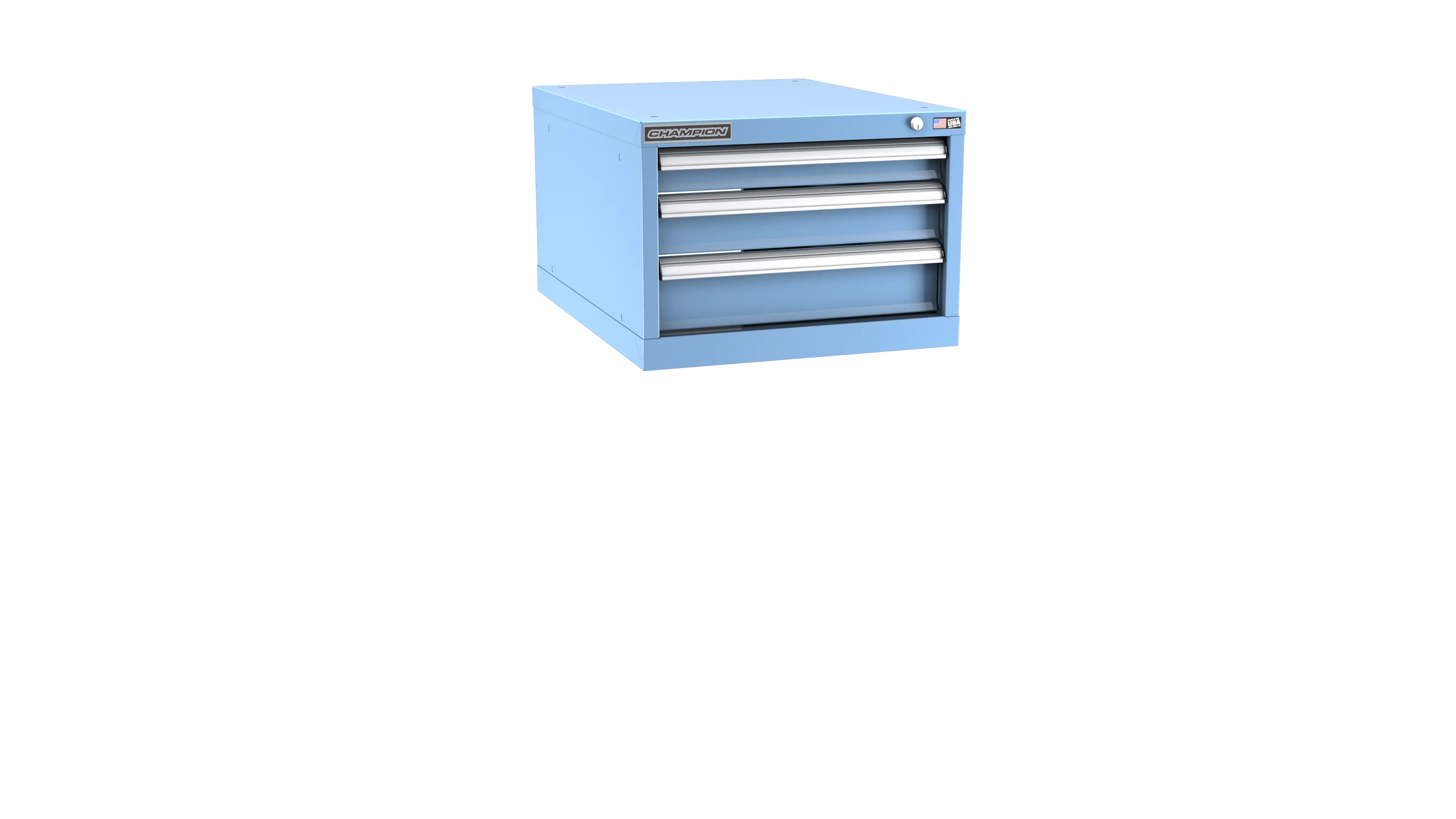 Champion Tool 3-Drawer Modular Cabinet, 22-3/16 W x 15-3/4 H x 22-1/2 D in - CM NWS600-0301-ILC Champion Tool Storage
