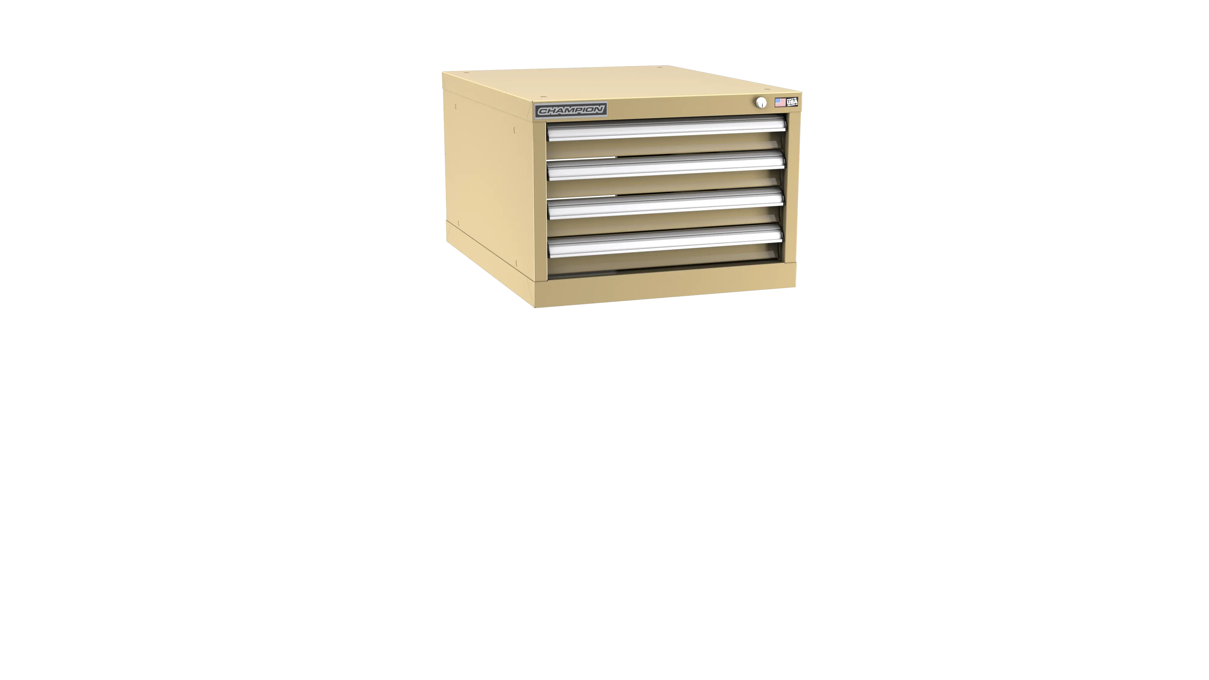 Champion Tool 4-Drawer Modular Cabinet, 22-3/16 W x 15-3/4 H x 22-1/2 D in - CM NWS600-0401-ILC Champion Tool Storage