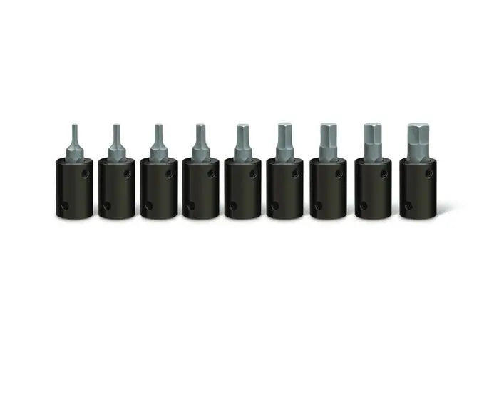 Wright Tool 9 Piece 3/8 in Drive Metric Black Oxide Hex Bit Impact Socket Set, 2 - 10mm - WT 363 Socket Set Wright Tool