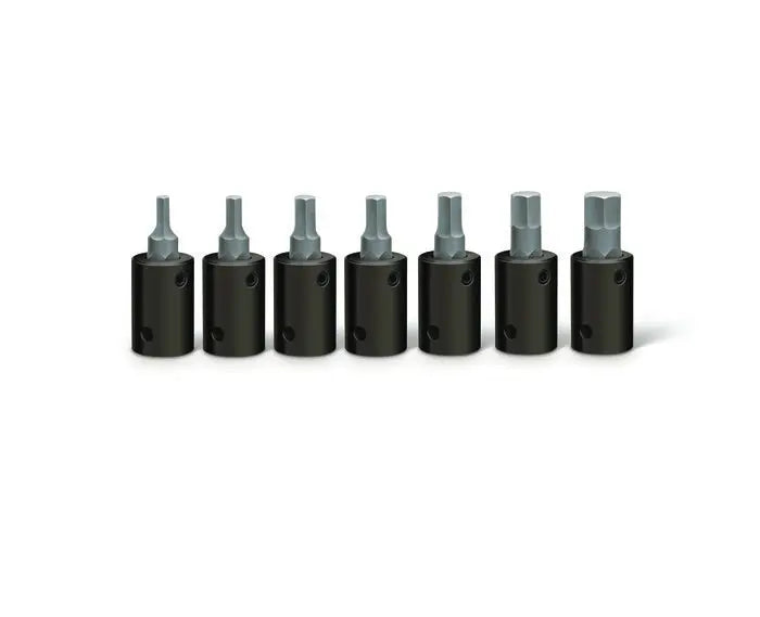 Wright Tool 7 Piece 3/8 in Drive SAE Black Oxide Hex Bit Impact Socket Set, 1/8 - 3/8 in - WT 362 Socket Set Wright Tool