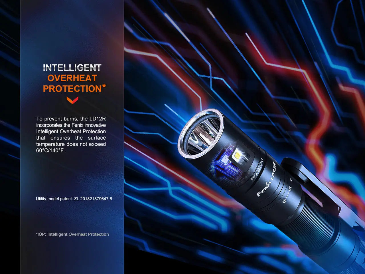 Fenix Dual Light Sources Multipurpose EDC Flashlight - F FX-LD12R Fenix