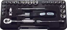 Ko-ken Tools 1/4 Sq. Dr. 6 point Socket set 6 point Plastic Case 25 pieces Ko-ken Tools