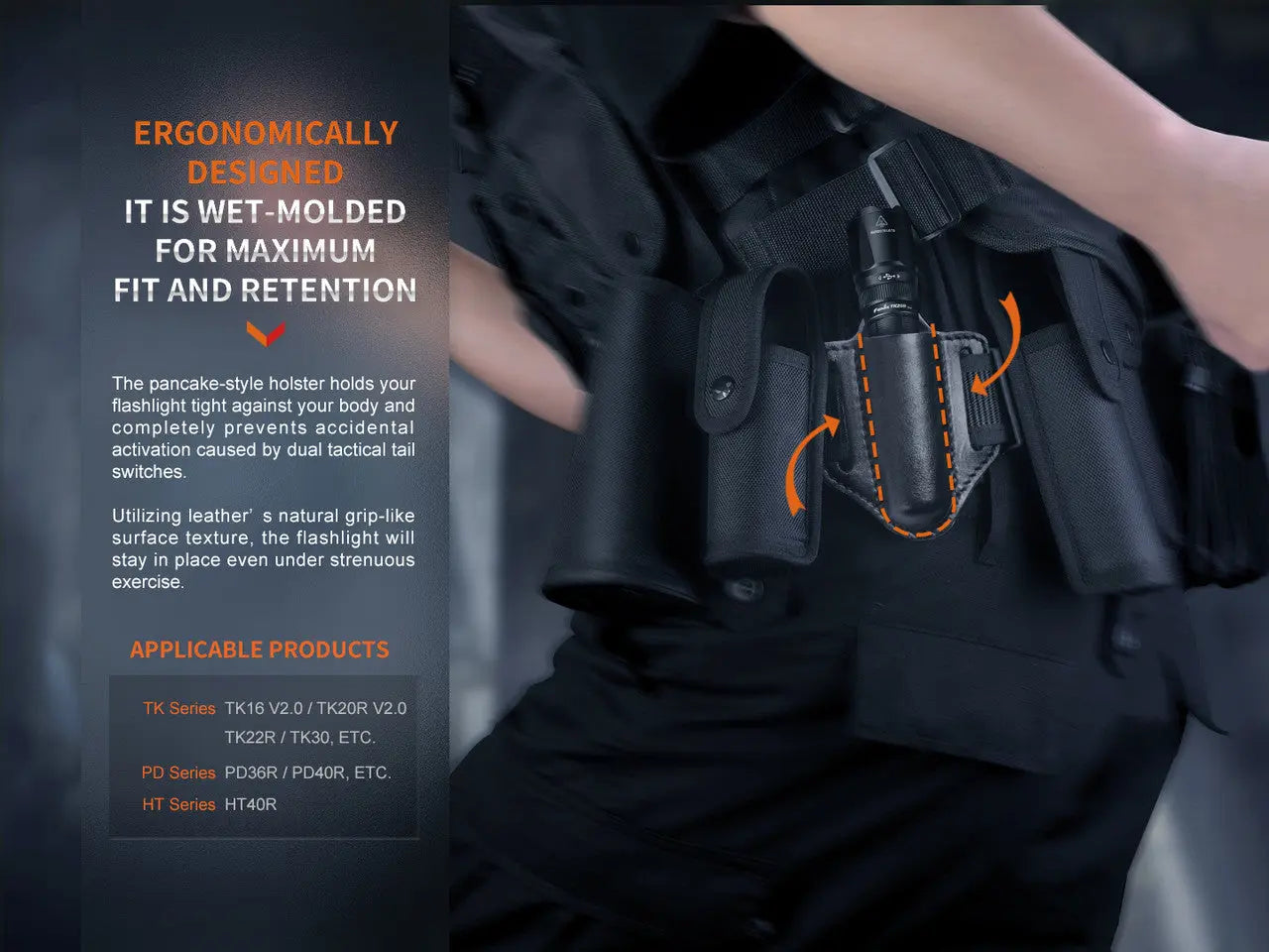 Fenix Open-Top Leather Holster - F FX-ALP20 Fenix