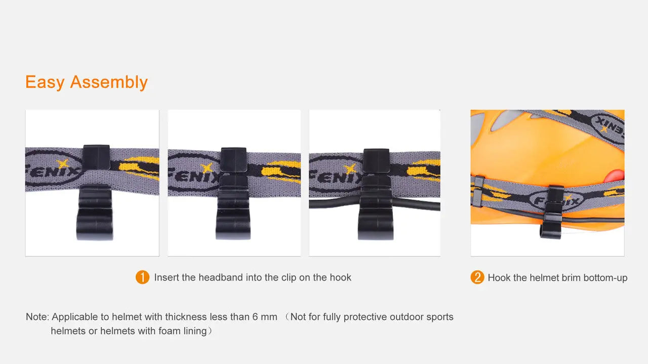 Fenix Set of 4 Helmet Attachment Hook - F FX-ALD02 Fenix
