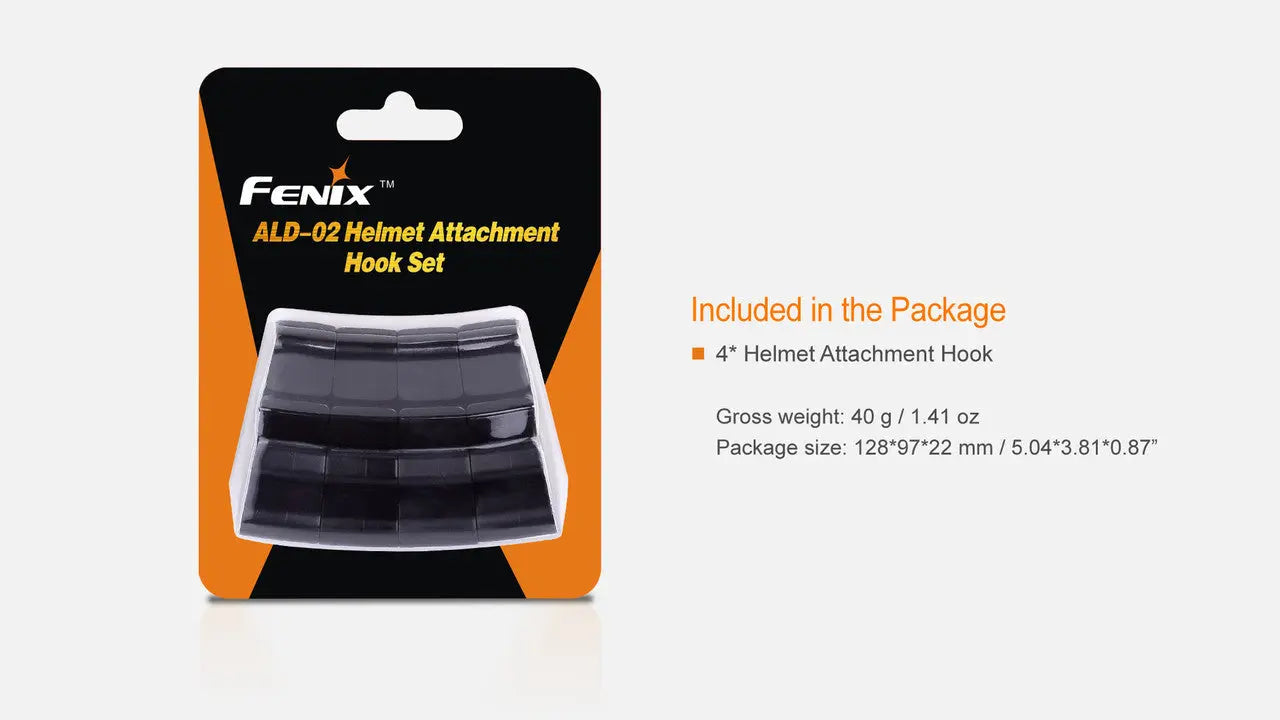 Fenix Set of 4 Helmet Attachment Hook - F FX-ALD02 Fenix