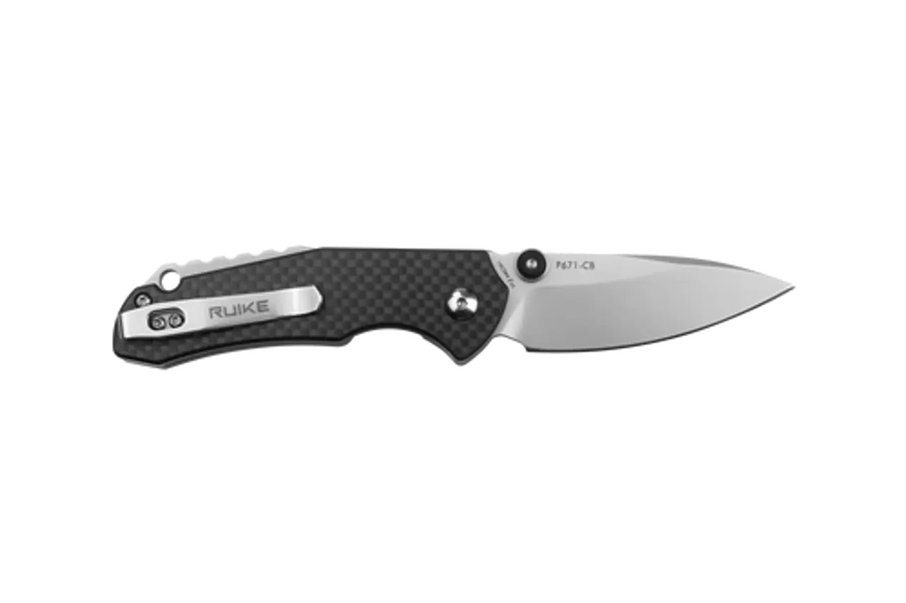 Fenix Ruike Black Carbon Fiber Front-Flipper Knife - F RK-P671CB Fenix