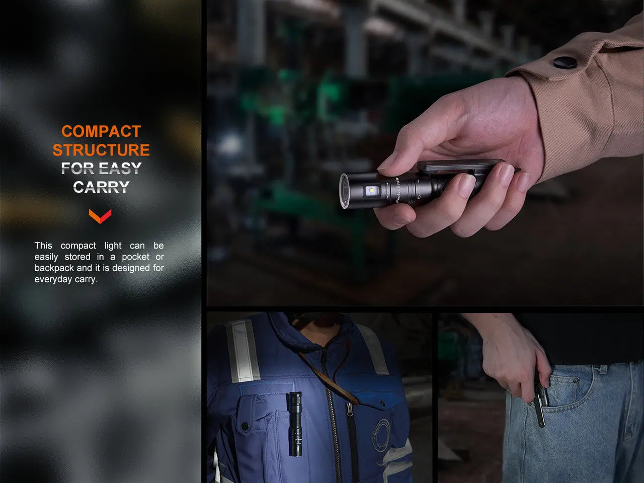 Fenix Dual Light Sources Multipurpose EDC Flashlight - F FX-LD12R Fenix