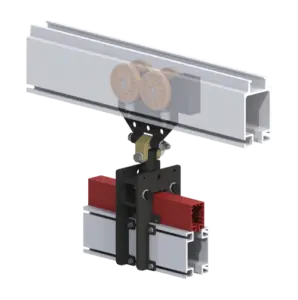 Knight Global Rotating End Truck for RAD4110 Rail - KG EMRES6181-4000 Knight Global