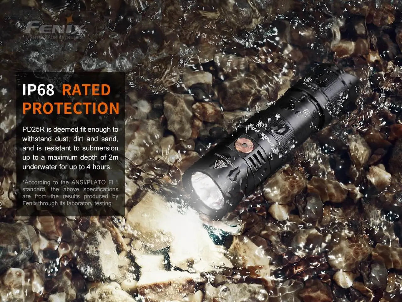 Fenix 800 Lumen EDC Rechargeable Flashlight - F FX-PD25R Fenix
