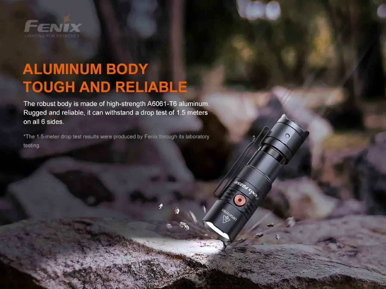 Fenix 800 Lumen EDC Rechargeable Flashlight - F FX-PD25R Fenix
