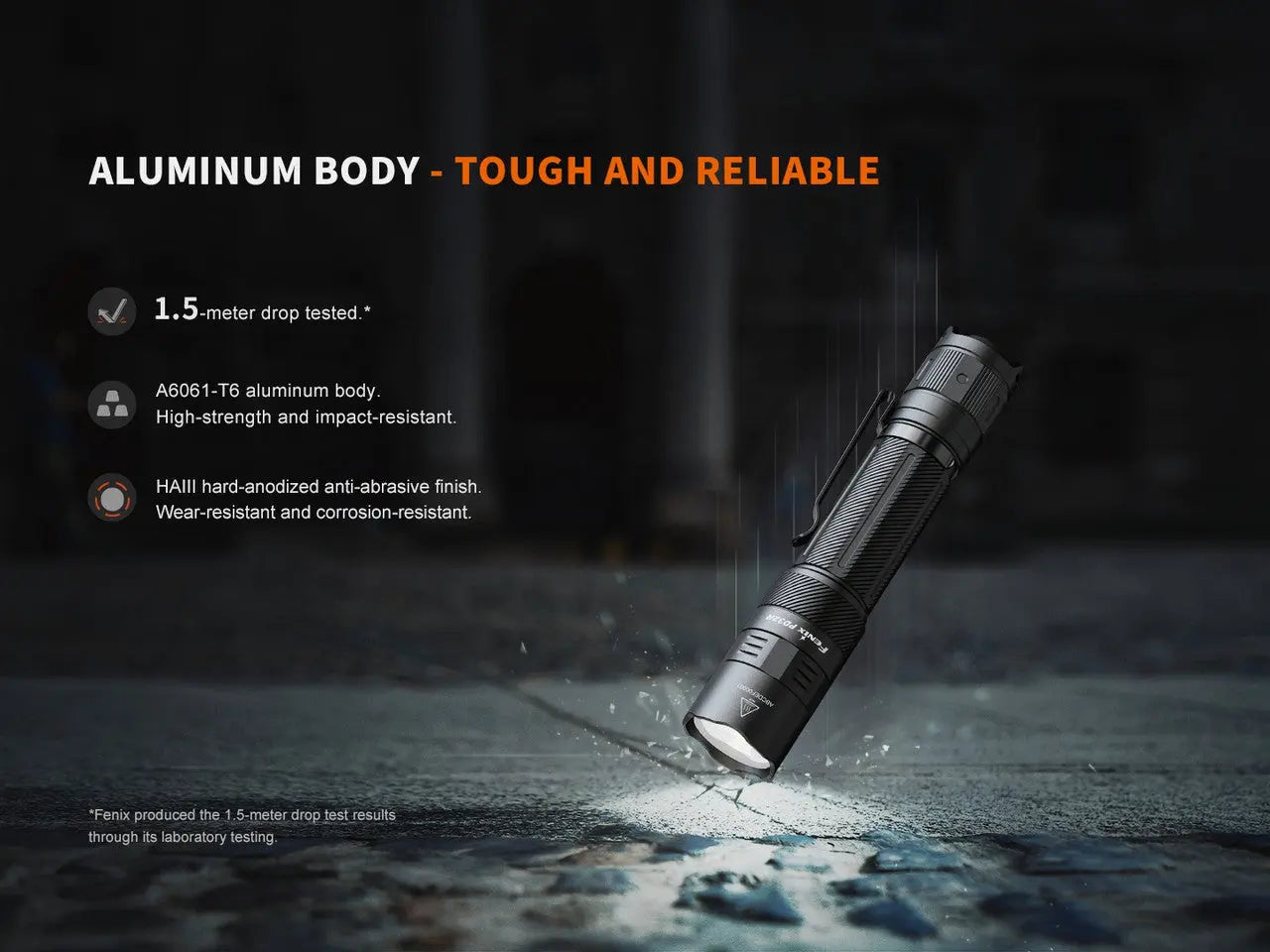 Fenix 1400 Lumen Silent Switch Rechargeable LED Flashlight - F FX-PD32R Fenix