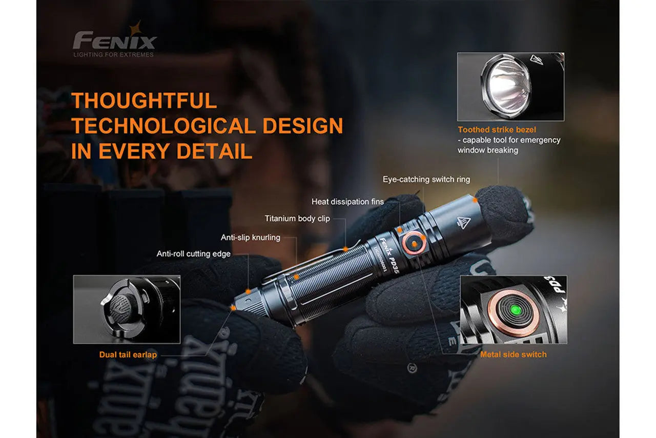 Fenix 1700 Lumen V3.0 Everyday Carry EDC Flashlight - F FX-PD35V3 Fenix