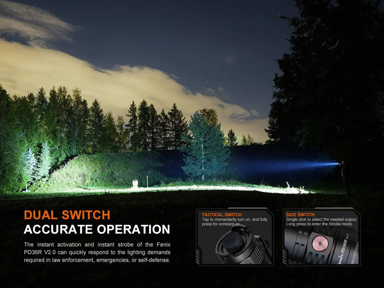 Fenix 1700 Lumen Rechargeable Flashlight - F FX-PD36Rv2 Fenix