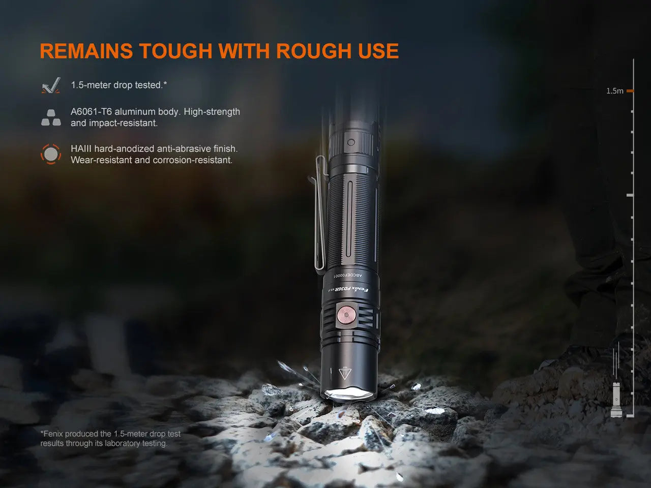 Fenix 1700 Lumen Rechargeable Flashlight - F FX-PD36Rv2 Fenix