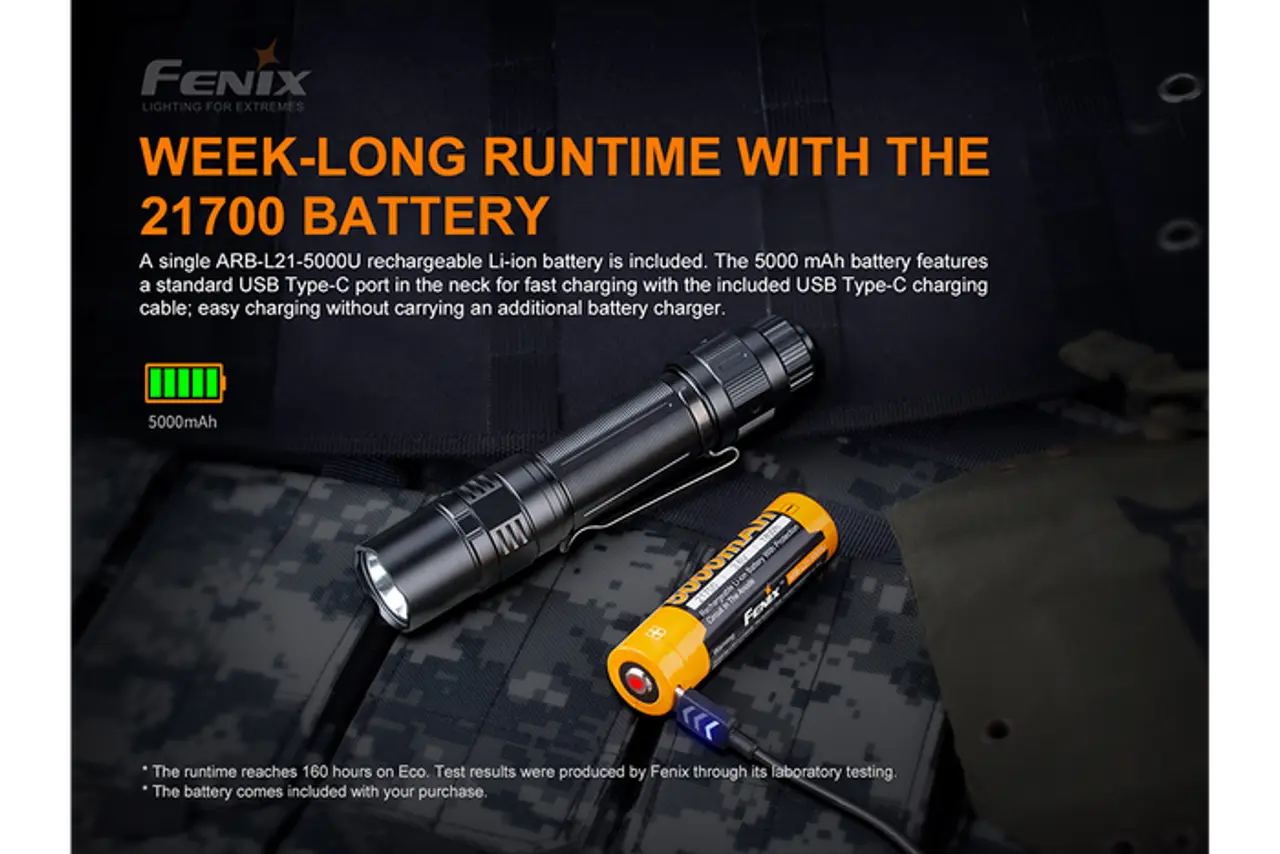 Fenix 3000 Lumen Tactical Flashlight - F FX-PD36TAC Fenix