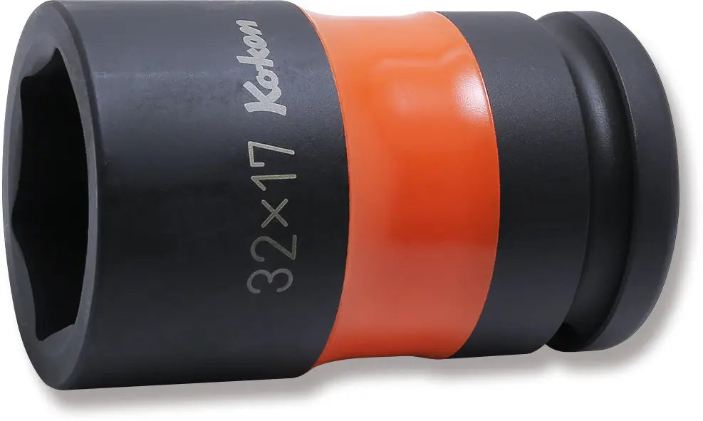 Ko-ken Tools 3/4 Sq. Dr. Rear Wheel Nut Socket 32 x 17mm Hex x Square 75mm Color coded Ko-ken Tools