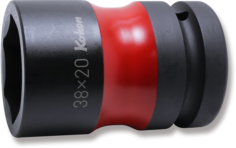 Ko-ken Tools 1 Sq. Dr. Rear Wheel Nut Socket 38 x 20mm Hex x Square 83mm Color coded Ko-ken Tools