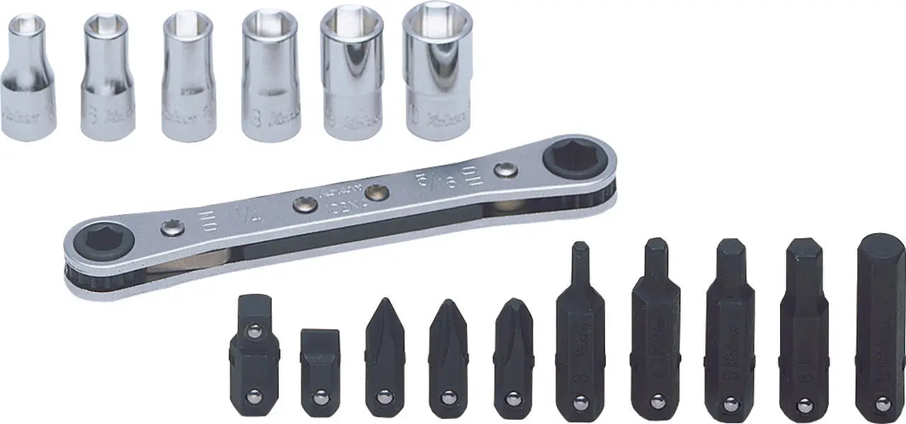 Ko-ken Tools 1/4" Sq. Dr. 17 Piece 6-Point Metric Socket Set 5-10mm Ko-ken Tools