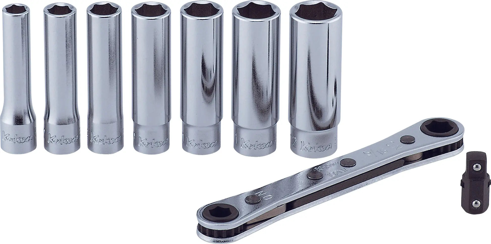 Ko-ken Tools 1/4" Sq. Dr. 9 Piece 6-Point Metric Socket Set 6-12mm Ko-ken Tools