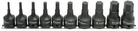 Ko-ken Tools 10 Piece 1/2 Sq. Dr. 60mm, Metric Hex Bit Socket Set Ko-ken Tools