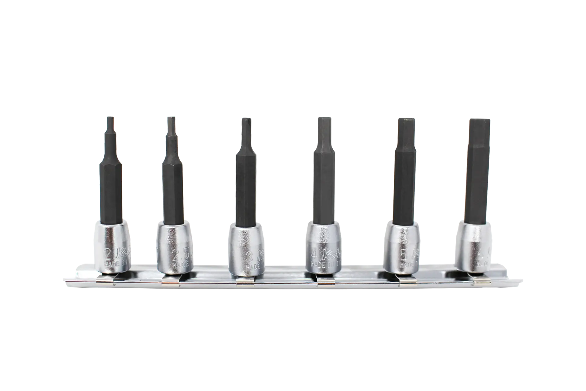 Ko-ken Tools 6 piece 1/4" Sq. Drive 50mm Hex Bit Socket Set 2-6mm Ko-ken Tools