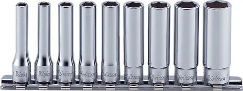 Ko-ken Tools 1/4 Sq. Dr. Socket set 3/16-1/2 6 point 9 pieces Ko-ken Tools