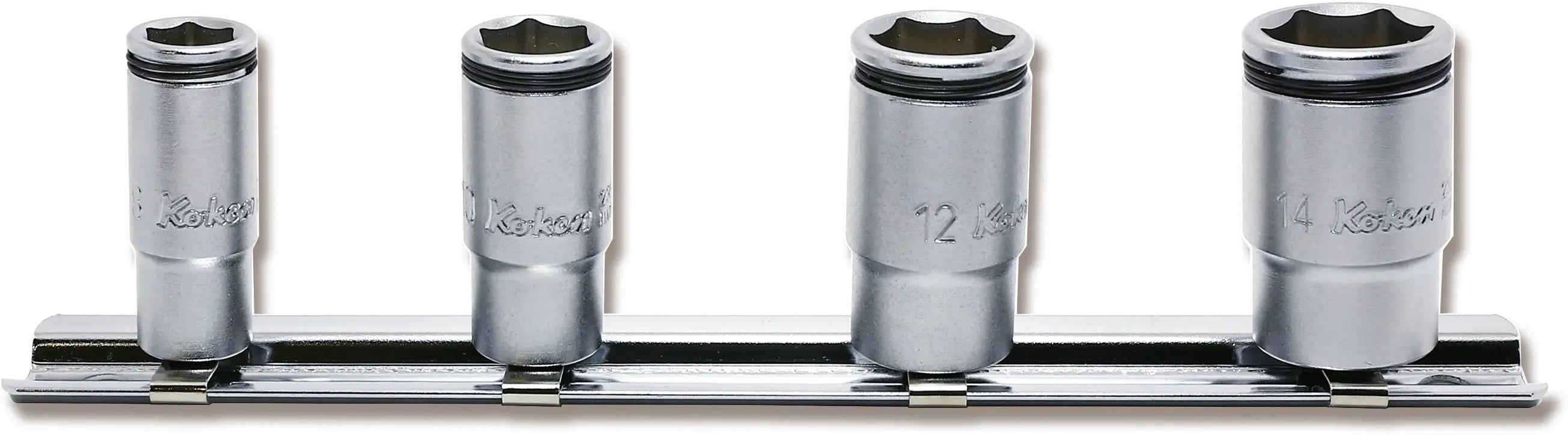 Ko-ken Tools 1/4 Sq. Dr. Socket set 8-14mm Nut Grip 4 pieces Ko-ken Tools
