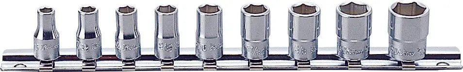 Ko-ken Tools 9 Piece 1/4 Sq. Dr. 6 point SAE Socket set 3/16-1/2 Ko-ken Tools
