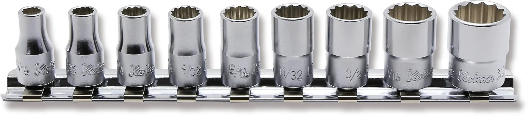 Ko-ken Tools 9 Piece 1/4 Sq. Dr. 12 Point SAE Socket set 3/16-1/2 Ko-ken Tools