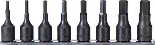 Ko-ken Tools 8 Piece 3/8 Sq. Dr. Impact SAE Hex Bit Socket Set 1/8-1/2 Ko-ken Tools