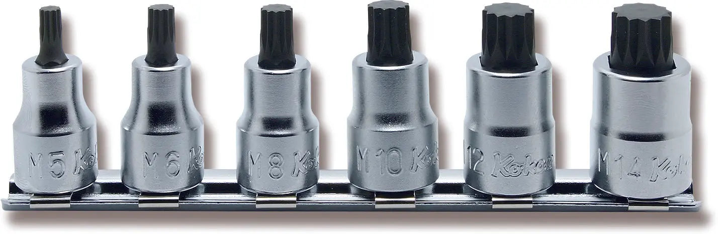 Ko-ken Tools 6 Piece 3/8 Sq. Dr. Triple Square (XZN) Bit Socket Set M5-M14 Ko-ken Tools