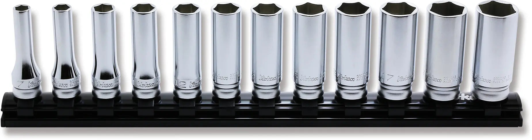 Ko-ken Tools 3/8 Sq. Dr. Socket set 7-19mm 6 point 300mm Z-series 12 pieces Ko-ken Tools