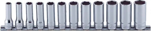 Ko-ken Tools 12 Piece 3/8 Sq. Dr. 6 point Metric Deep Chrome Socket set 8mm-19mm Ko-ken Tools