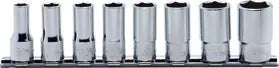 Ko-ken Tools 8 Piece 3/8 Sq. Dr. 6 Point Semi-Deep Chrome Metric Socket Set 8mm-19mm Ko-ken Tools