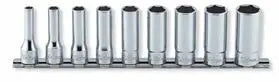 Ko-ken Tools 9 Piece 3/8 Sq. Dr. 12 Point Deep Chrome SAE Socket set 1/4-3/4 Ko-ken Tools