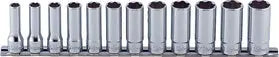 Ko-ken Tools 12 Piece 3/8 Sq. Dr. Surface Drive, Deep, 6 Point, Metric, Chrome Socket Set Ko-ken Tools