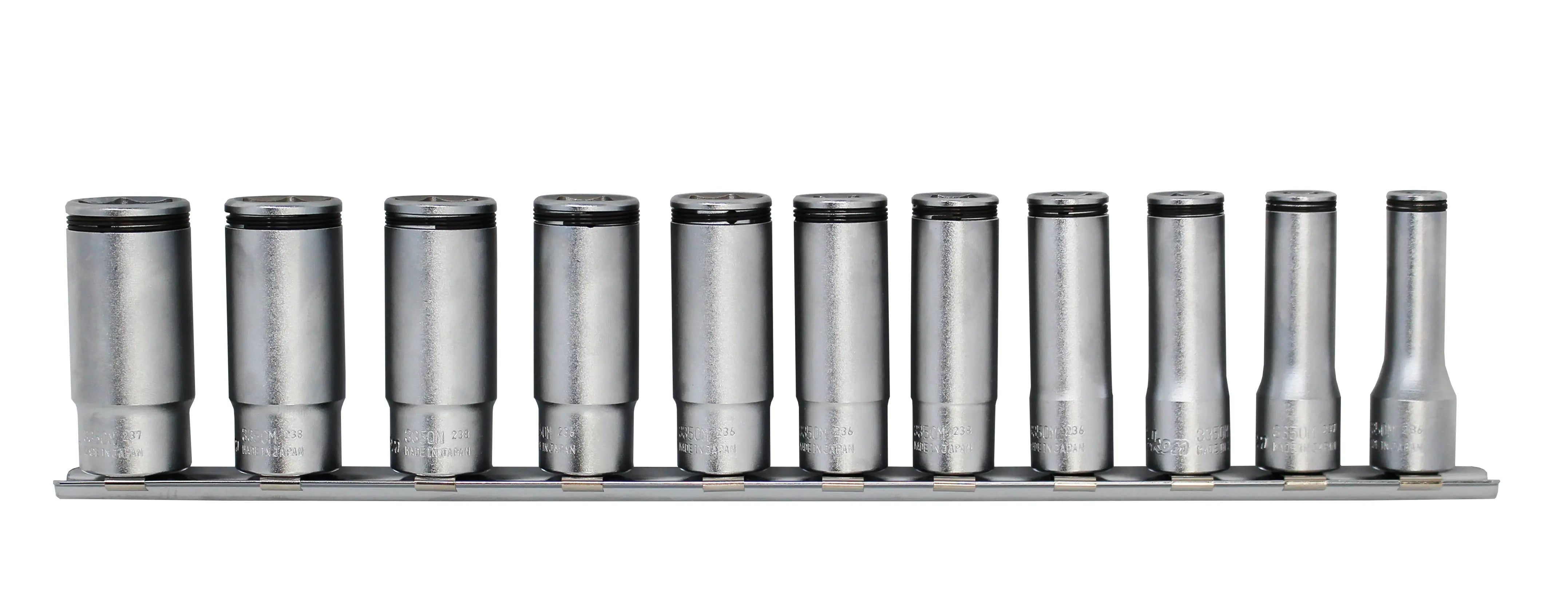 Ko-ken Tools 3/8 Sq. Dr. Deep NUT GRIP® Socket Set 8-19mm - 11 pieces Ko-ken Tools