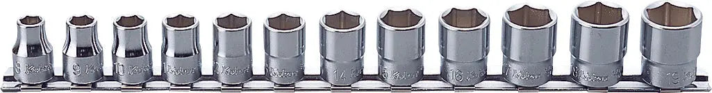 Ko-ken Tools 3/8 Sq. Dr. Socket set 8-19mm 6 point 300mm 12 pieces Ko-ken Tools