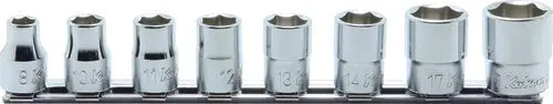 Ko-ken Tools 8 Piece 3/8 Sq. Dr. 6 point, Metric, Chrome, Socket Set Ko-ken Tools