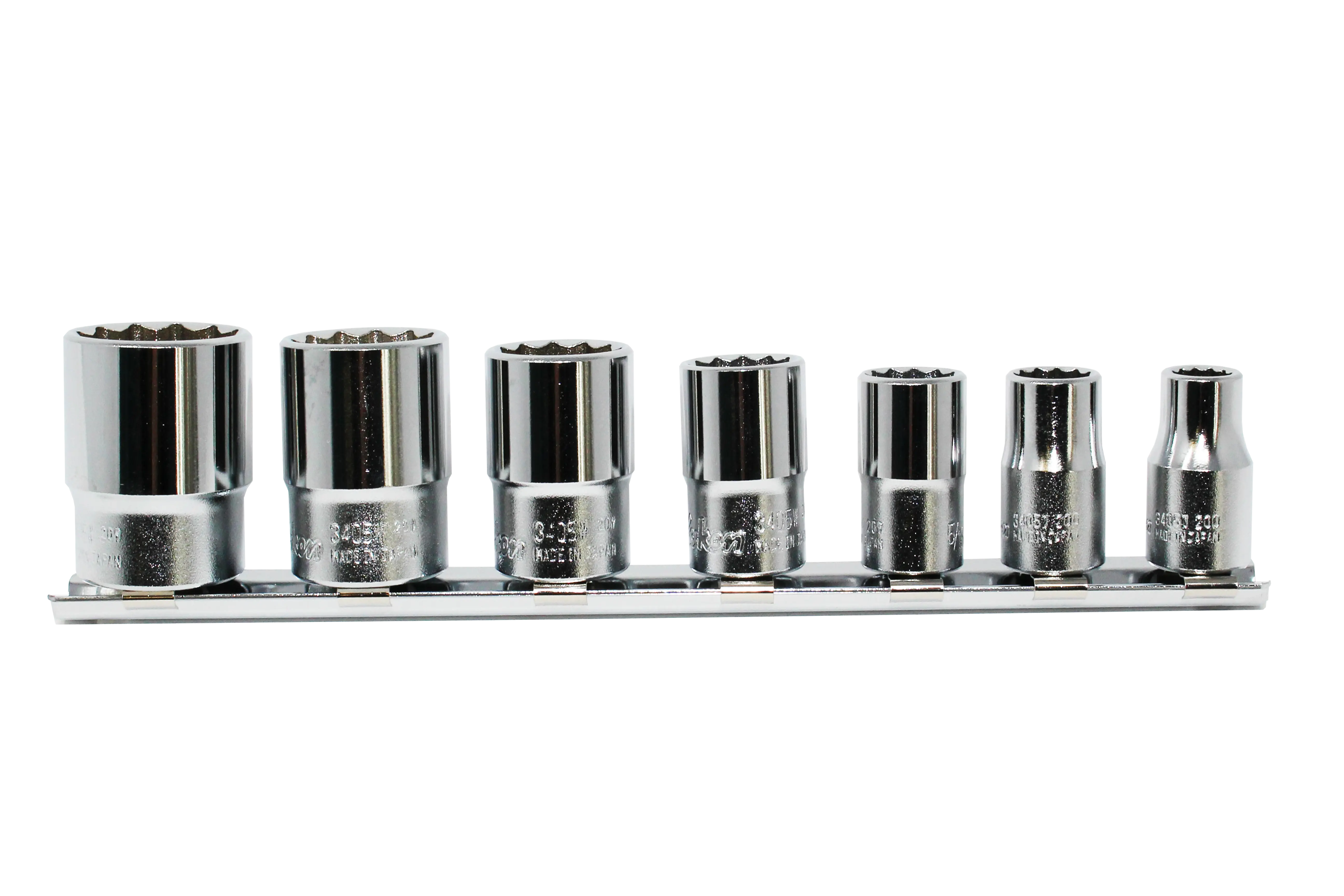 Ko-ken Tools 3/8 Sq. Dr. Socket set Whitworth 1/8-1/2 12 point 200mm 7 pieces Ko-ken Tools