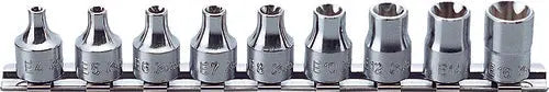 Ko-ken Tools 3/8 Sq. Dr. 9 Piece TORXÂ® Socket Set E4-E16 Ko-ken Tools