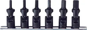 Ko-ken Tools 6 Piece 3/8 Sq. Dr. Universal Hex Bit Socket Set Ko-ken Tools