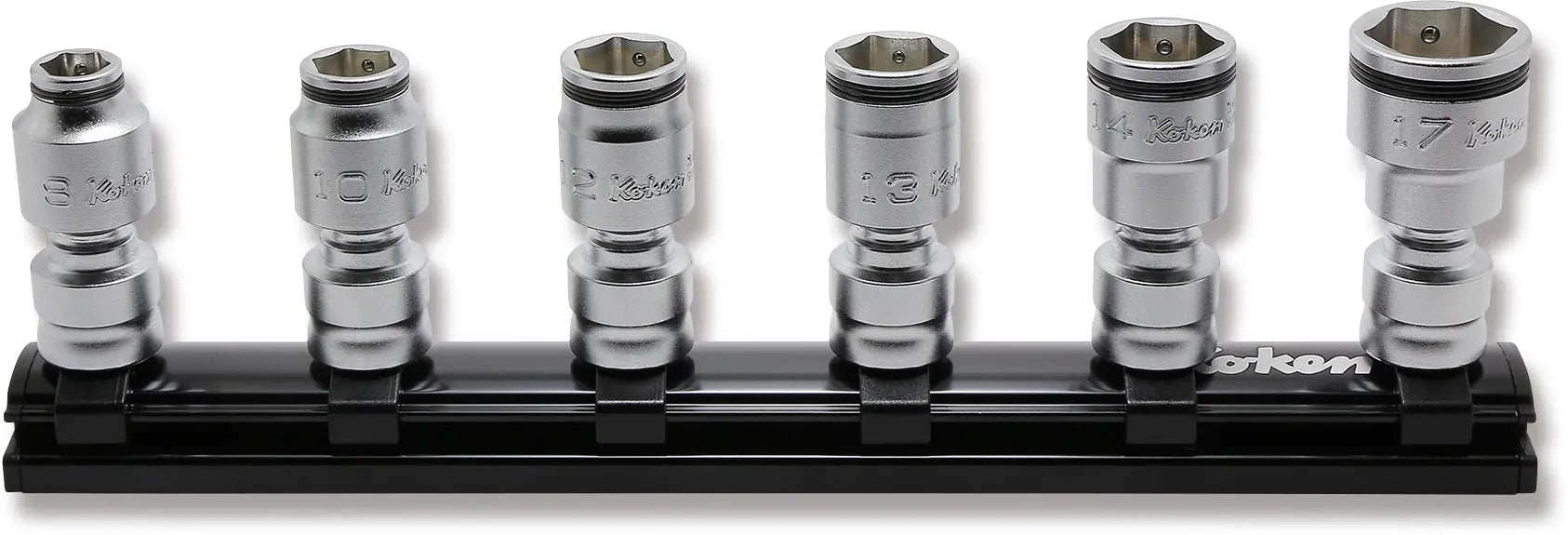 Ko-ken Tools 3/8 Sq. Dr. 6 piece Z-series 6-Point Universal Metric NUT GRIP Socket Set Ko-ken Tools