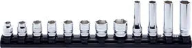 Ko-ken Tools 12 Piece 3/8 Sq. Dr. Z-series, 6 Point, Chrome, Metric Socket Set Ko-ken Tools
