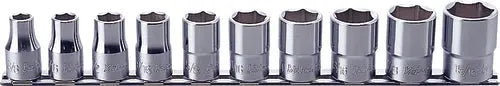 Ko-ken Tools 10 Piece 1/2 Sq. Dr. 6 point, SAE, Chrome Socket Set Ko-ken Tools