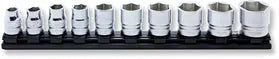 Ko-ken Tools 10 Piece 1/2 Sq. Dr. Z-Series, 6 Point, Metric, Chrome Socket set Ko-ken Tools