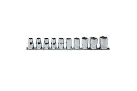 Ko-ken Tools 10 Piece 1/2 Sq. Dr. Surface Drive, 6-Point, Metric, Chrome Socket Set Ko-ken Tools