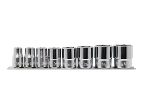 Ko-ken Tools 8 Piece 1/2 Sq. Dr. Whitworth, 6 Point, SAE, Chrome Socket Set Ko-ken Tools