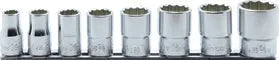 Ko-ken Tools 8 Piece 1/2 Sq. Dr. Whitworth, 12 Point, SAE, Chrome Socket Set Ko-ken Tools
