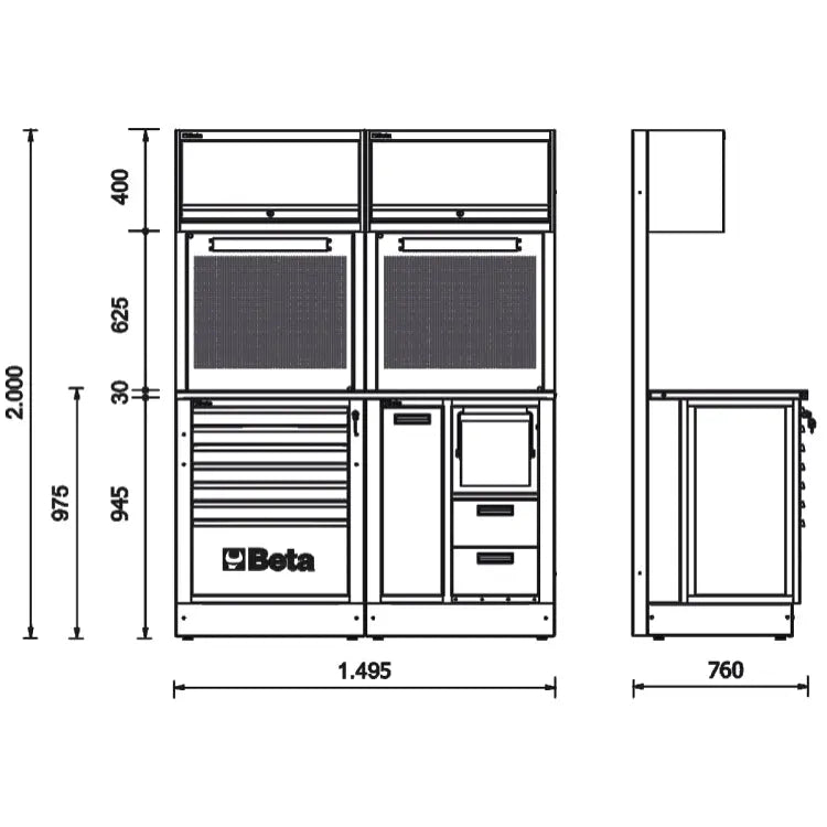 Beta Tools (Article# RSC50 2.0 A) RSC50 2.0 Equipment Combination Workshop - BT 050001006 